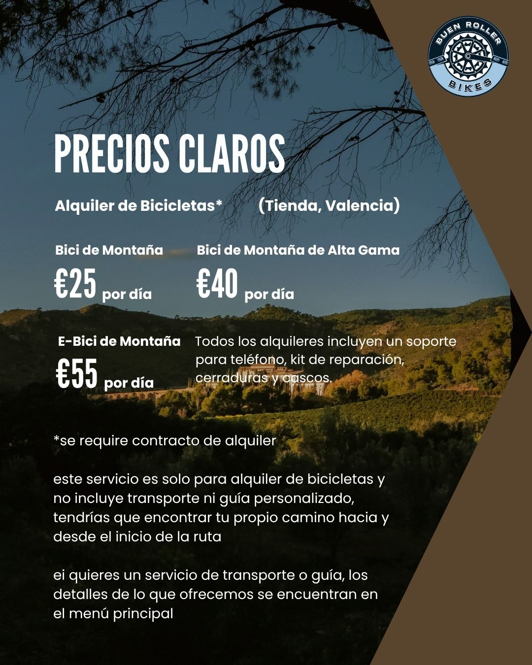Alquiler de bicicletas de montaña