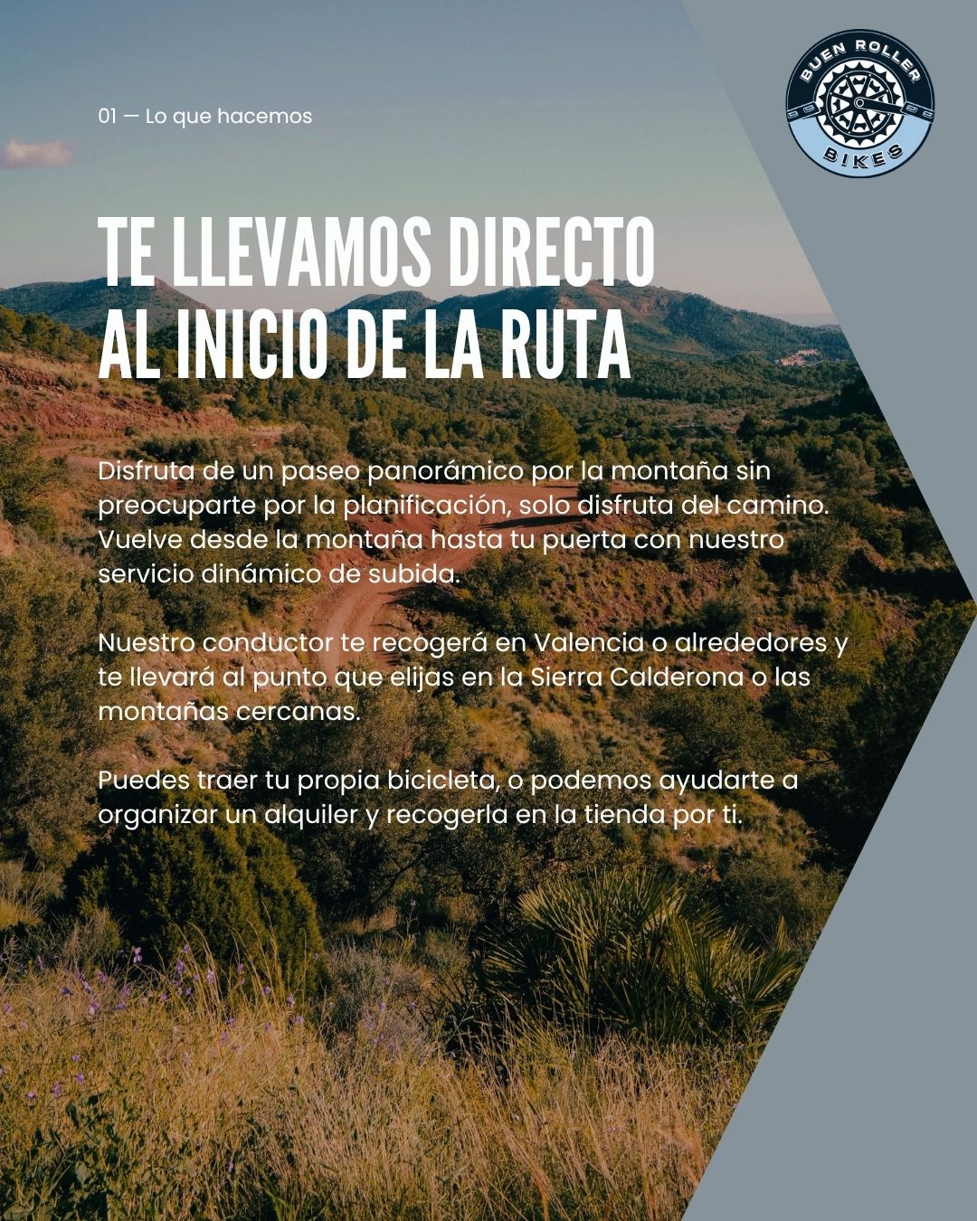 Servicio de elevación en bicicleta