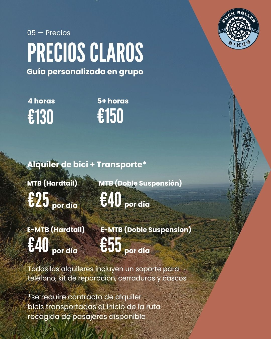Rutas en grupo personalizadas