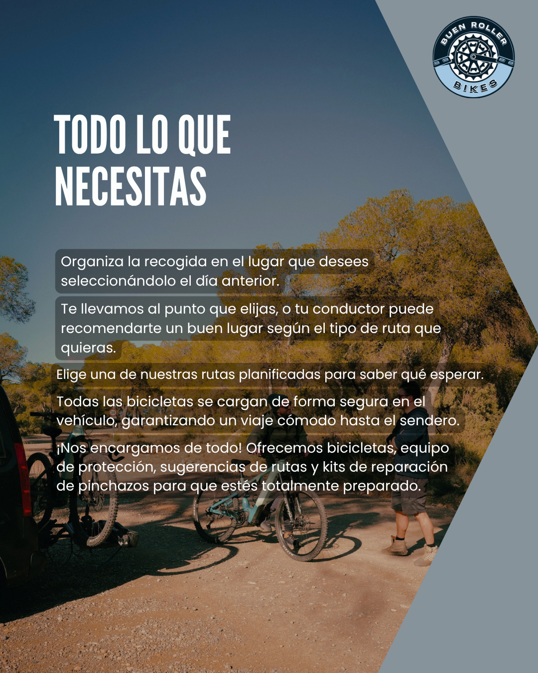 Servicio de transporte de bicicletas